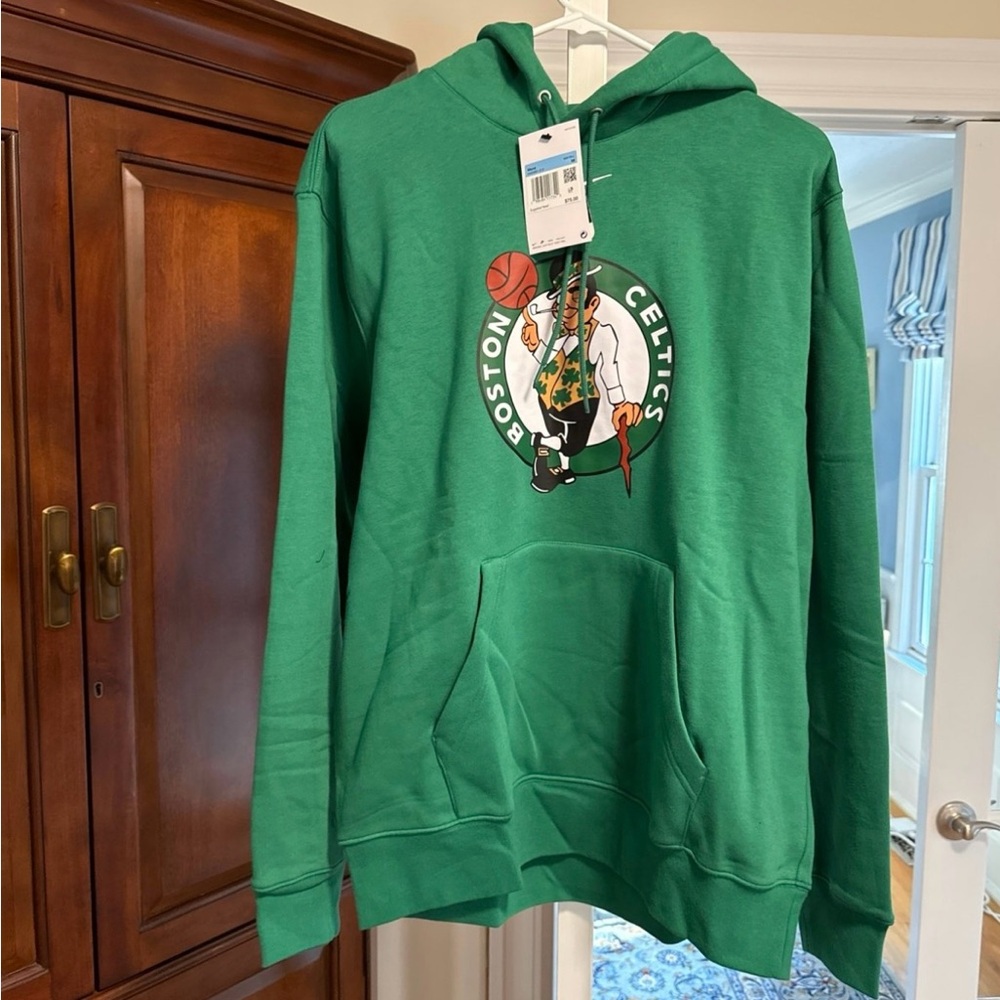 Nike Green Celtics Basketball Hoodie